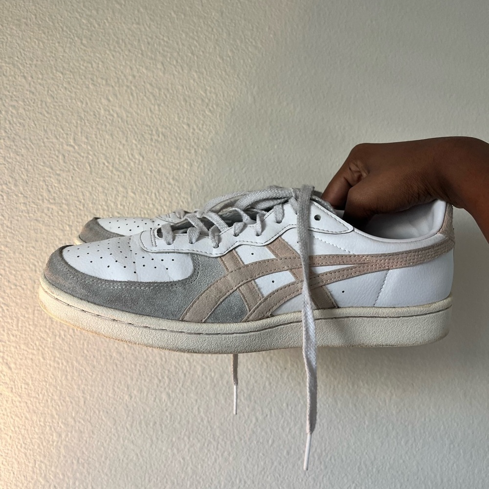 Onitsuka Tiger by Asics Women's White/ Grey/Pink Sneakers Size 8